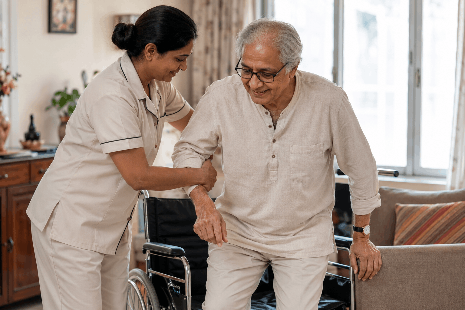 Caretaker for Patient at Home Service